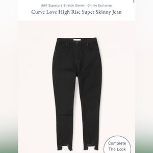 curve love super skinny ankle high rise jeans